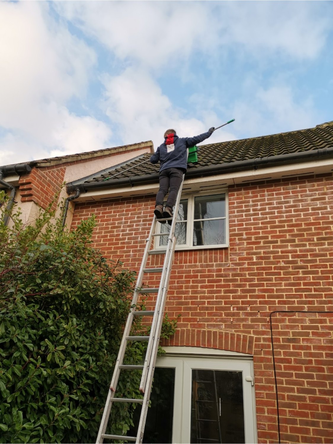 Exterior roofline and conservatory cleaning work