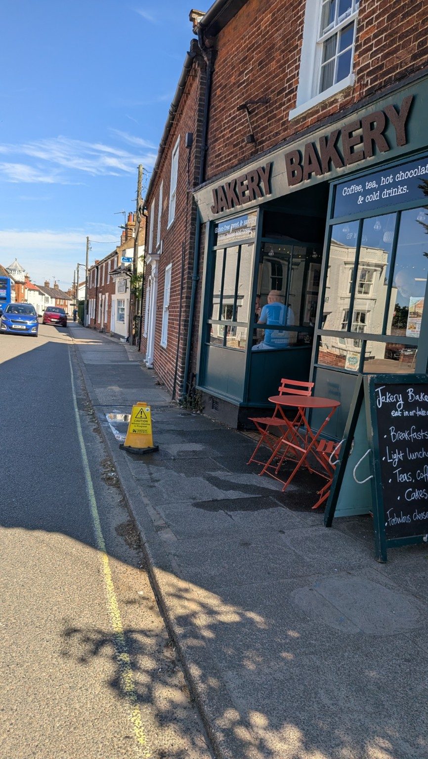 Southwold high street frontage window cleaning example